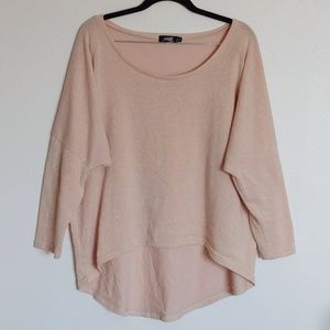 Uget Casual Dropped Shoulder Tan Shirt L